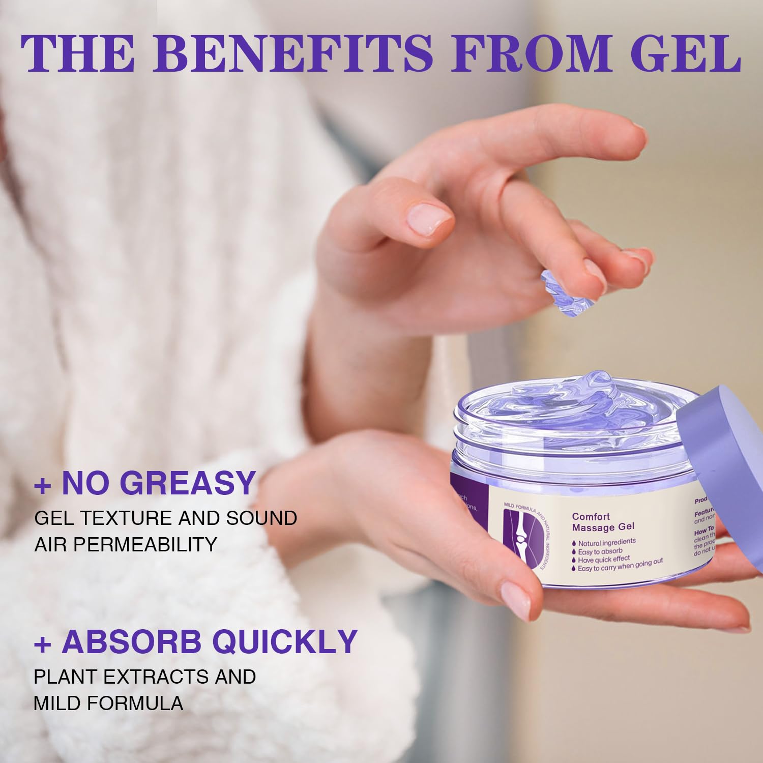 Kresin Joint Comfort Gel, Kresin Joint Comfort Purple Gel, for Neck, Back, Knees, Lumbar, and Feet, Absorb Quickly, 1PC, Purple RATYMONBuy Supplements Australia