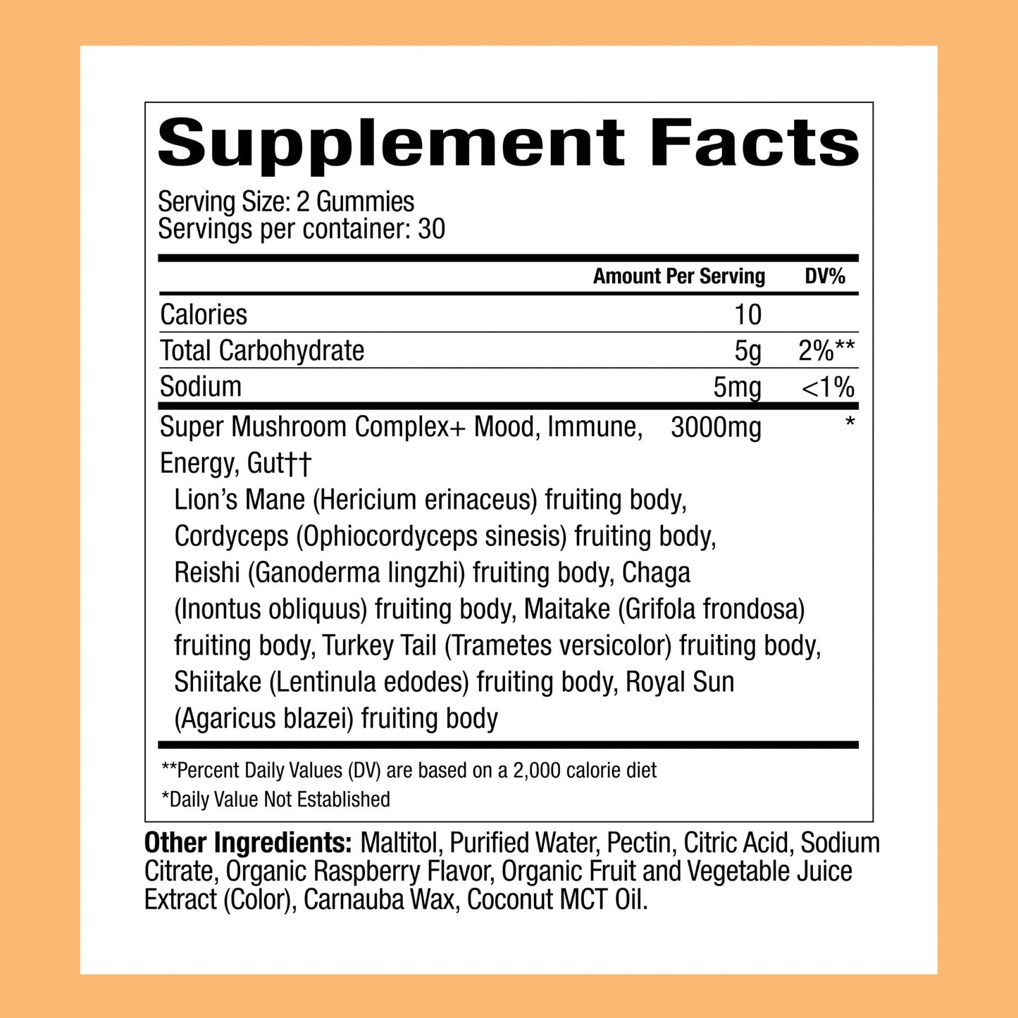 Plant People WonderDay Mushroom Gummies - Lion’s Mane, Cordyceps, Chaga Mushroom Supplement to Support Immune System De-Stress Boost Mood & Energy in Adults Natural