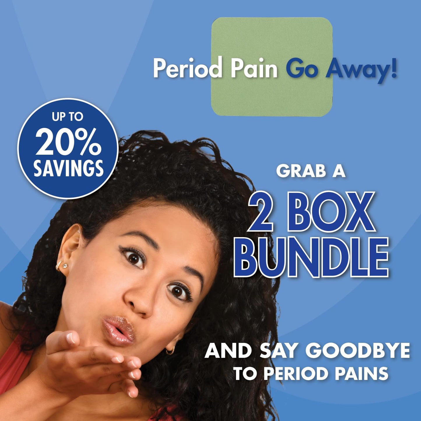 HealthWise Menstrual Pain Relief Bundle | Twenty 10% Menthol + Eucalyptus Period Patches | Generous XL Size Patch | Natural, Therapeutic Care at Home HealthWiseBuy Supplements Australia