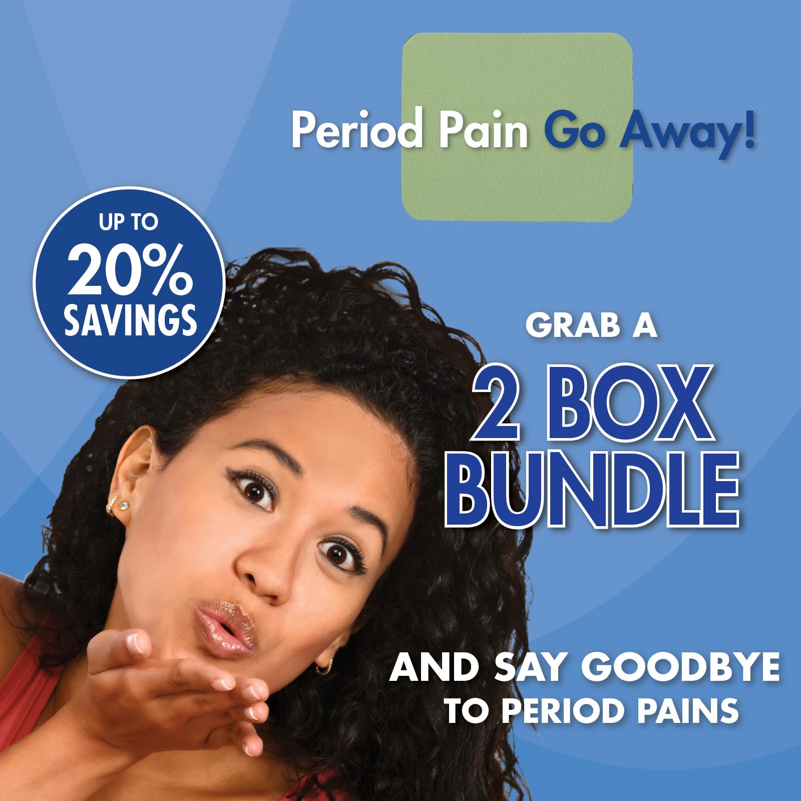 HealthWise Menstrual Pain Relief Bundle | Twenty 10% Menthol + Eucalyptus Period Patches | Generous XL Size Patch | Natural, Therapeutic Care at Home HealthWiseBuy Supplements Australia
