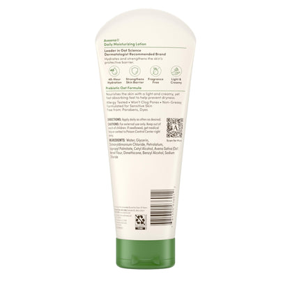 Aveeno Daily Moisturizing Body Lotion, Body Lotion for Dry Skin with Prebiotic Oat, Paraben
