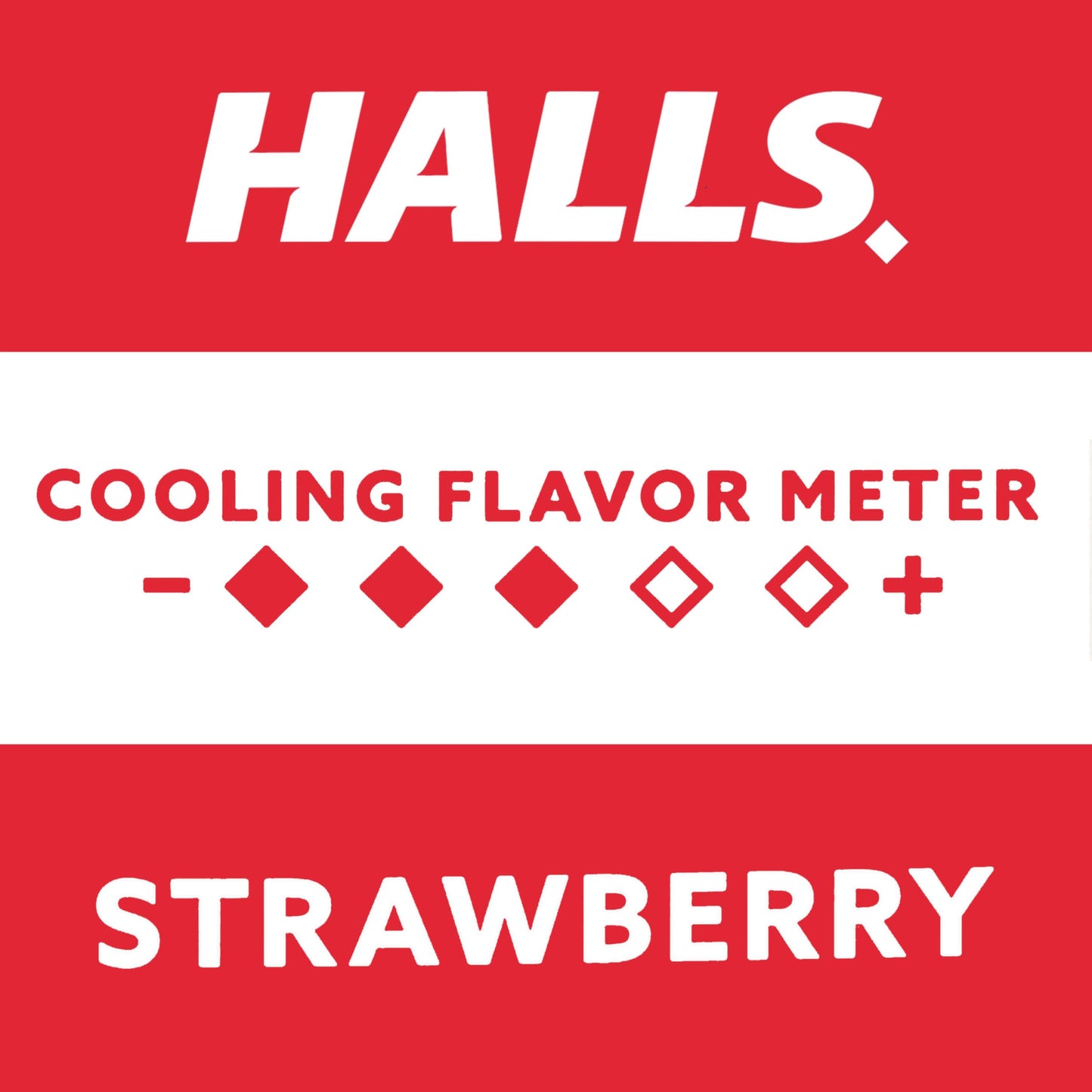 HALLS Throat Relief Strawberry Cough Drops, Value Pack, 80 Drops