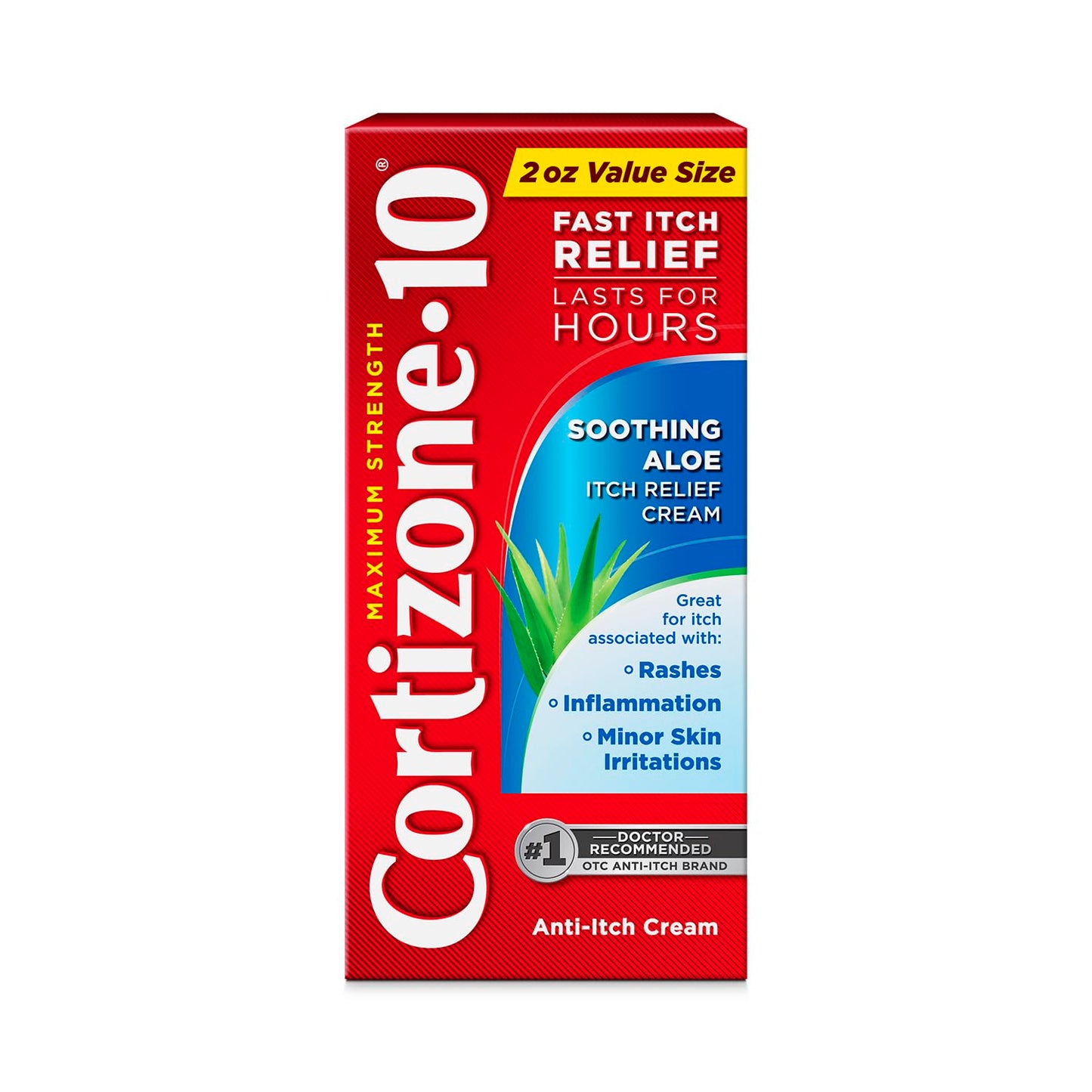 Cortizone-10 Maximum Strength Soothing Aloe Itch Relief Cream, 1% Hydrocortisone, Fast-Acting, Anti-Itch Cream for Bug Bites, Rash, Eczema, Psoriasis, Poison Ivy, Oak, Sumac & More, 2 oz Cortizone 10 buy supplements Au