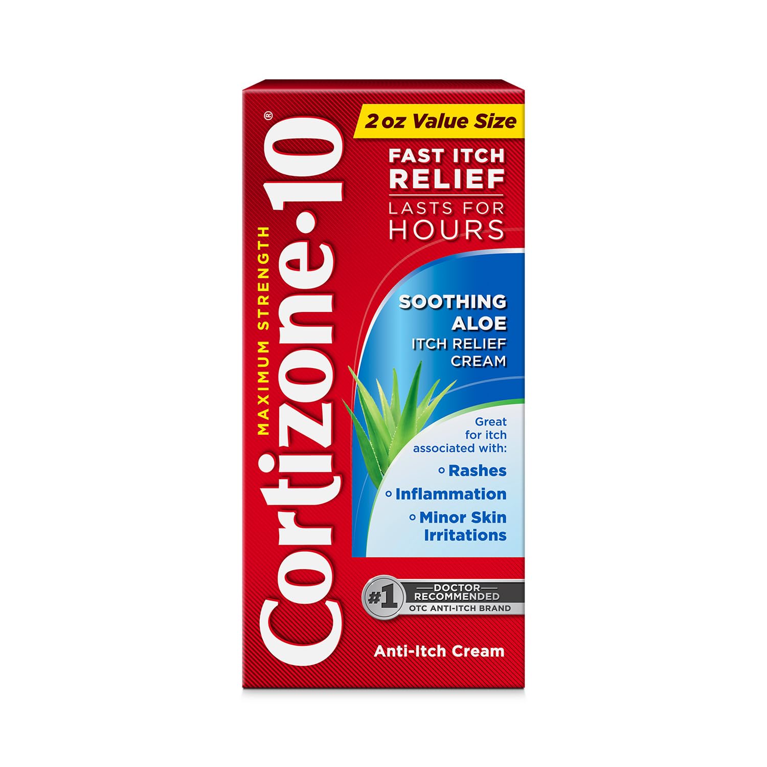 Cortizone-10 Maximum Strength Soothing Aloe Itch Relief Cream, 1% Hydrocortisone, Fast-Acting, Anti-Itch Cream for Bug Bites, Rash, Eczema, Psoriasis, Poison Ivy, Oak, Sumac & More, 2 oz Cortizone 10 buy supplements Au