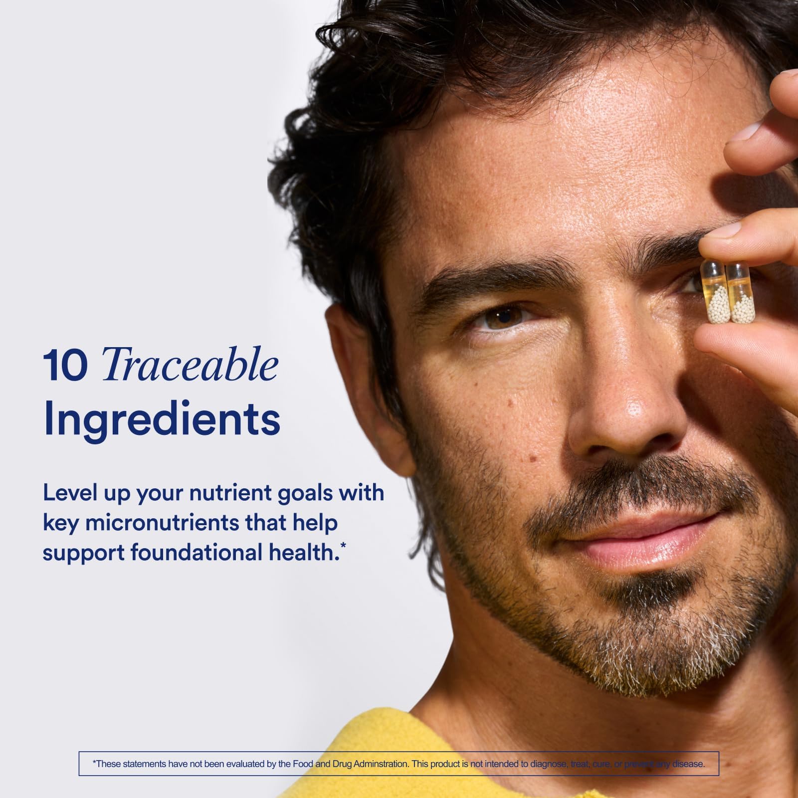 Ritual Men’s 18+ Daily Multivitamin - Key Essential Vitamins and Minerals to Support Energy, Muscle, Heart, Brain Health* - Including Zinc, D3, B12, A, K2 - Vegan - Mint - 60 Capsules - 30 Servings Ritual buy supplements Au