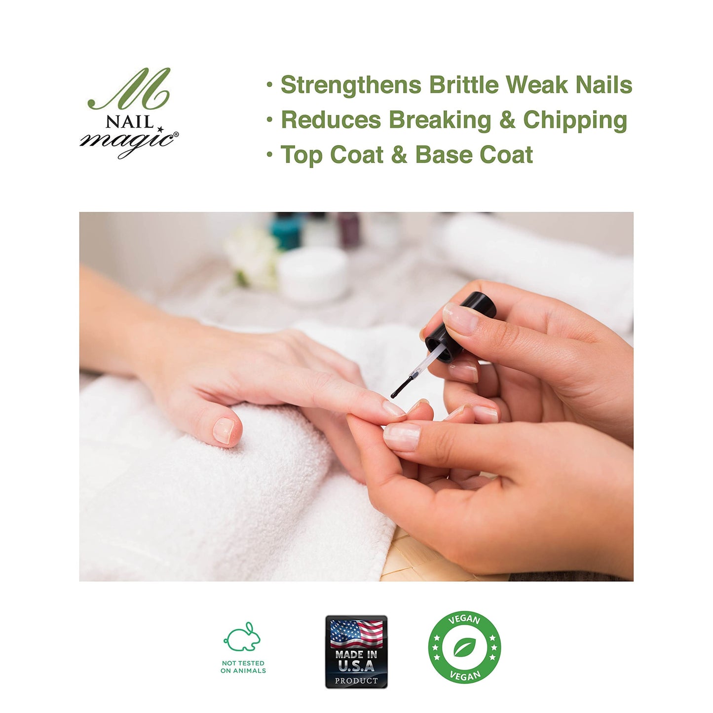 Nail Magic Fingernail Strengthener, Strengthen Brittle Nails with this Silica Rich Horsetail herb Botanical Nail Strengthener,