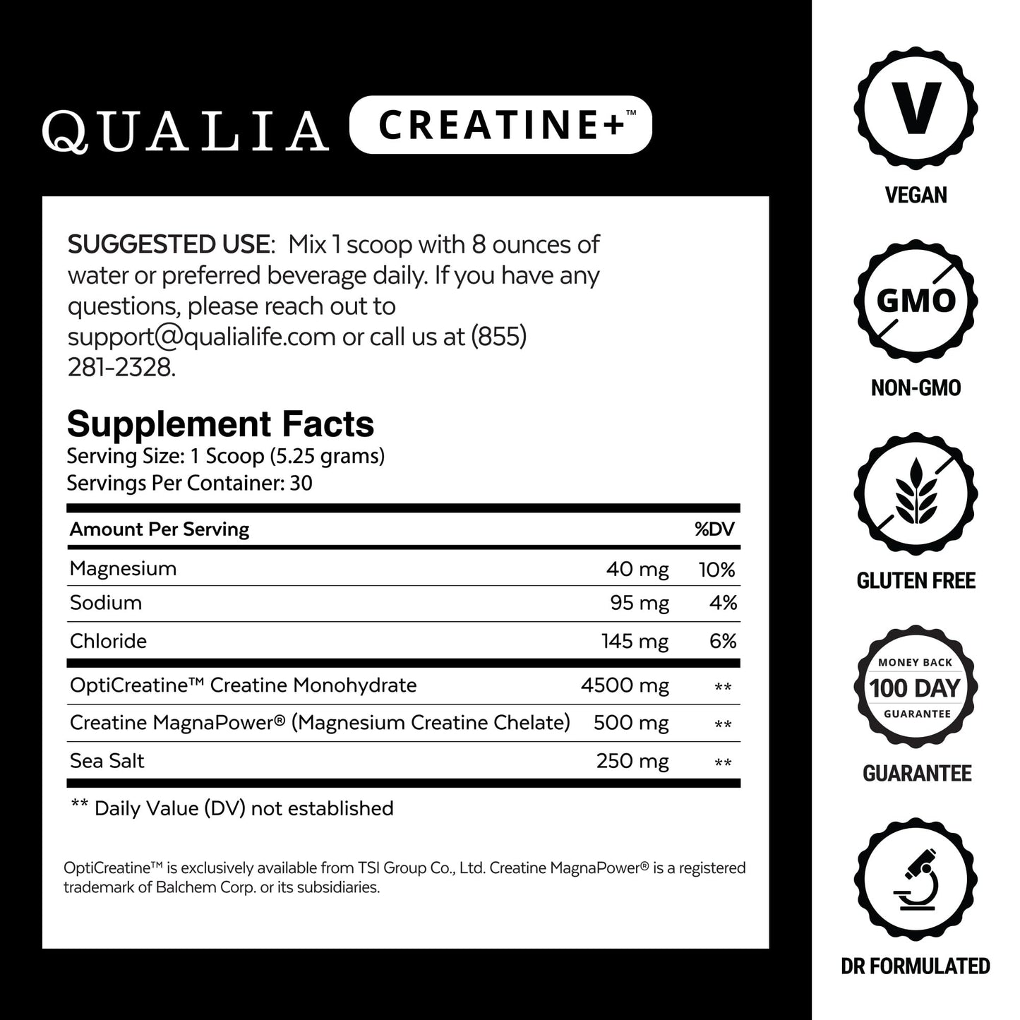 Qualia Creatine | Advanced Creatine Complex | 2 Sources + Magnesium | Optimized Absorption | Muscle Performance, Brain Function, & Healthy Aging (30 Servings) QUALIA LIFE SCIENCES buy supplements Au