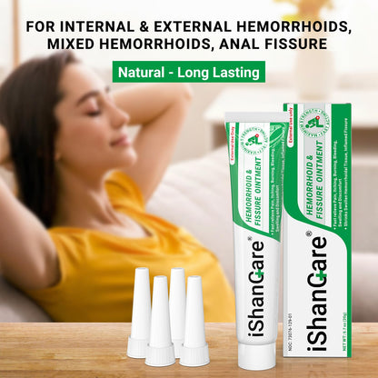 Hemorrhoid Cream, Hemorrhoid & Fissure Treatment Ointment Extra Strength, Relief Anal Pain, Itching, Bleeding, Swelling, Discomfort, Natural Herbs Fast Acting Ingredients, Contains Vitamin E ishancareBuy Supplements Australia