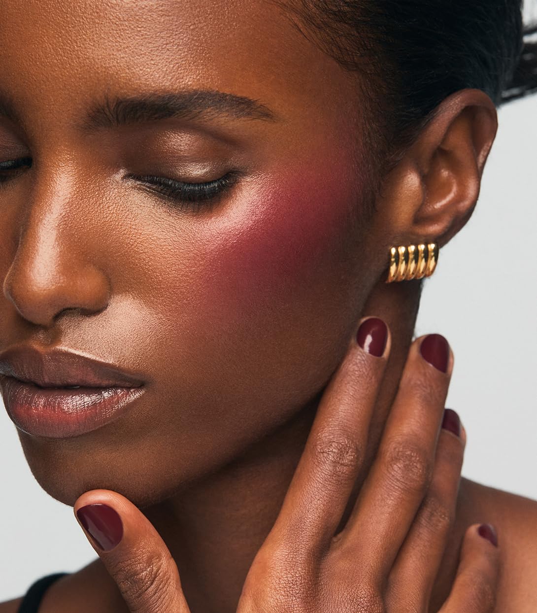 MAKE Beauty Cream Stroke Cream Blush Stick for Cheeks - Vibrant yet Natural Soft Matte Finish - Shade Rouge Moon, Berry Plum Blush Makeup MAKEBuy Supplements Australia