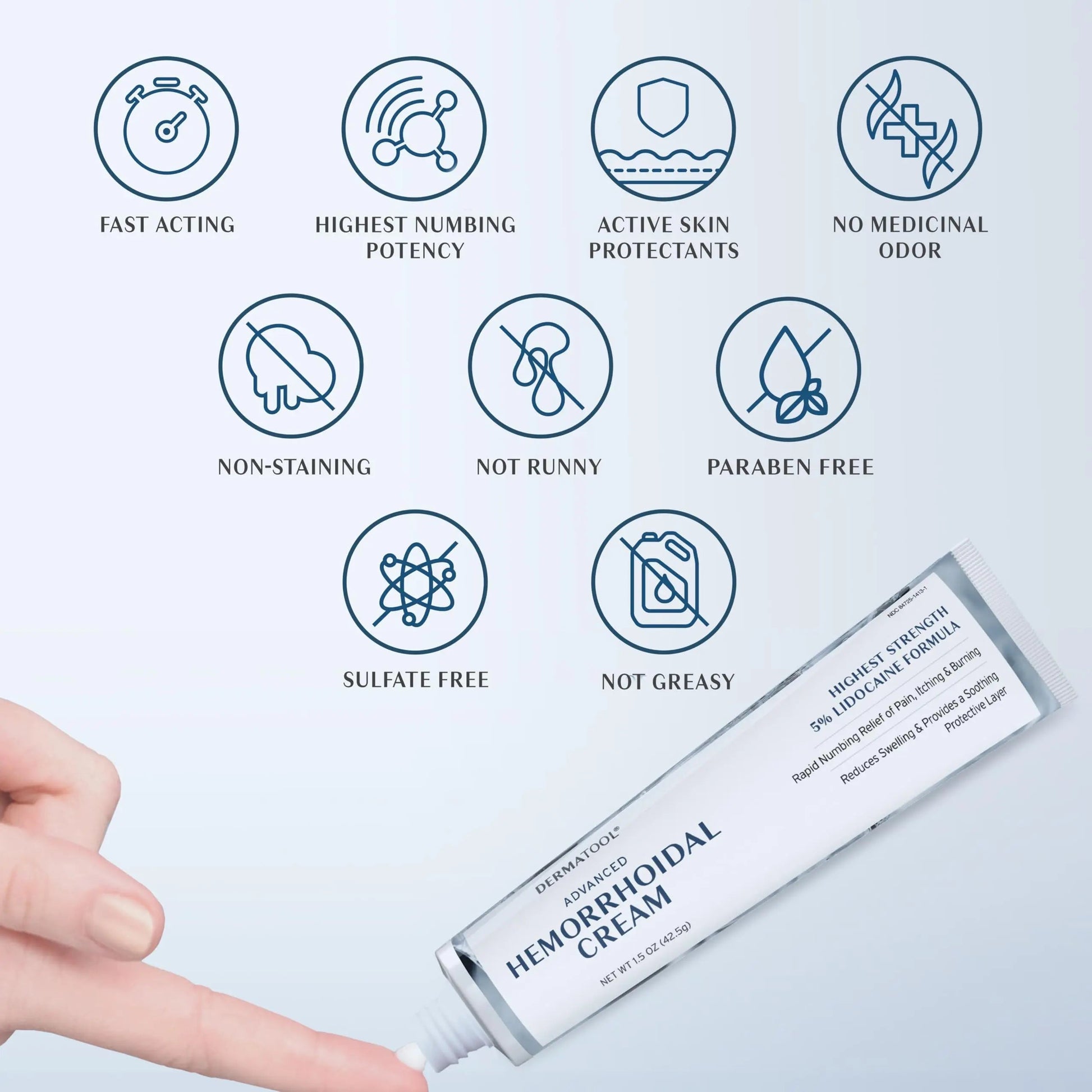 Hemorrhoid Treatment - Advanced Hemorrhoid Cream 5% Lidocaine & Phenylephrine - Hemorrhoid Shrinking Treatment - Rapid Relief of Pain, Swelling, Bleeding, Itching and Burning - Fissure & Hemorrhoids DERMATOOLBuy Supplements Australia
