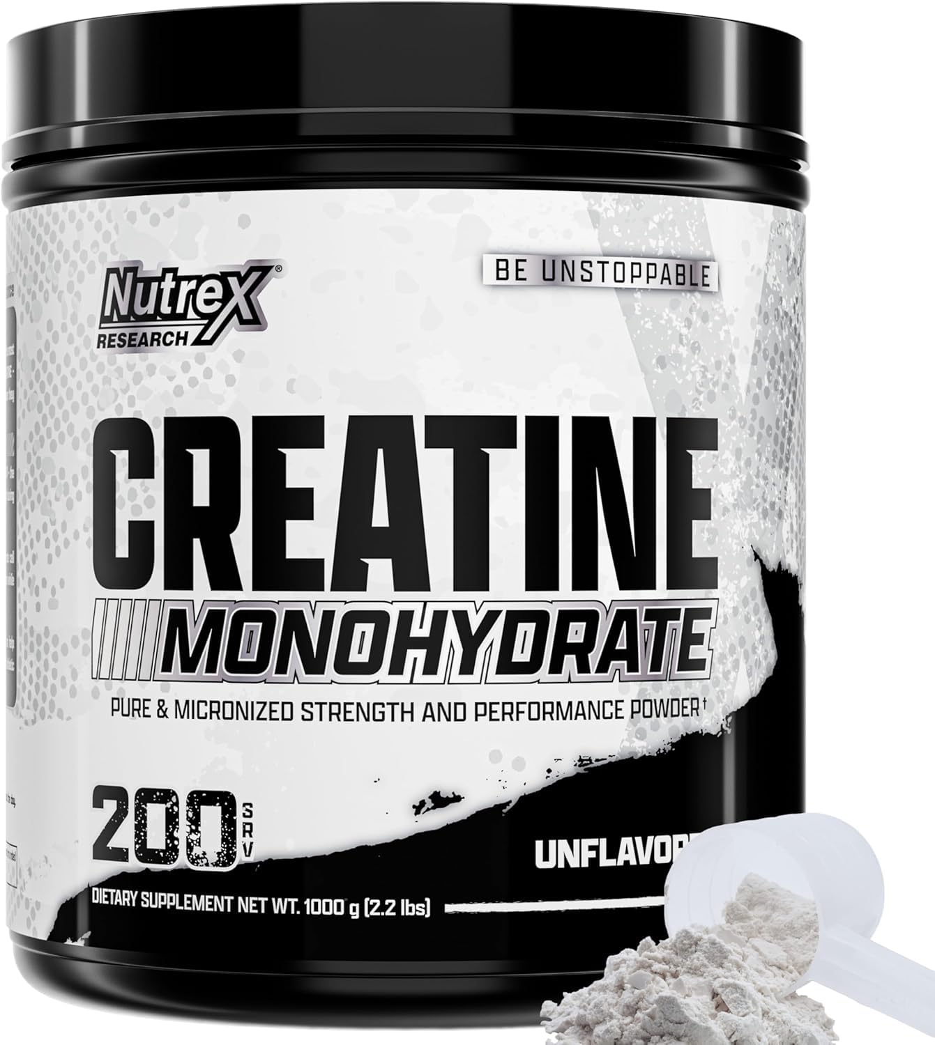 Nutrex Research Micronized Creatine Monohydrate Powder - 200 Servings (1KG) Pure, Unflavored Creatine Monohydrate Supplement for Muscle Gain, Strength and Performance, 5G Per Serv (2.2lbs) Nutrex Research buy supplements Au