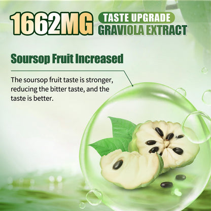 Soursop Bitters Liquid for Digestive Health,Gut Detox&Cleanse,Antioxidant,Immune Support,Skin Health-Pure 15 Herb Guanabana Tea with Black Seed,Moringa & Turmeric