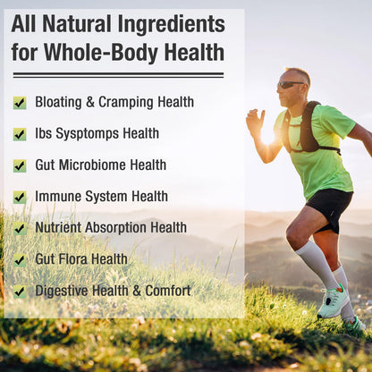 Ascuoli Probiotics for Women & Men - 300 Billion CFU, 24 Strains Probiotics + 15 Organic Herbs Blend, Daily Probiotic for Digestive Health,