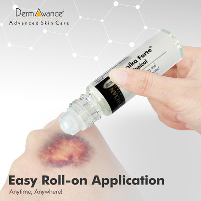 DermAvance Arnika Forte Topical Roll-On, Arnica Gel for Bruising and Swelling After Surgery, Easy-to-Use Arnica Gel Topical for Post-Surgical Care and Sports Injuries, Clear, 10 ml DermAvanceBuy Supplements Australia