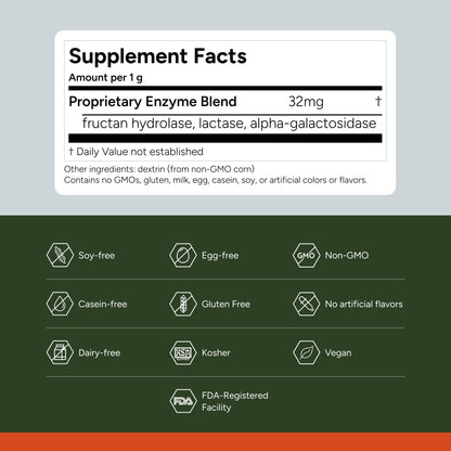 FODZYME® Home Kit Digestive Enzymes for Gut Health, Relief for Bloating, Gas, Constipation, Diarrhea, Abdominal Pain, Low FODMAP, 60 Dose FODZYME buy supplements Au