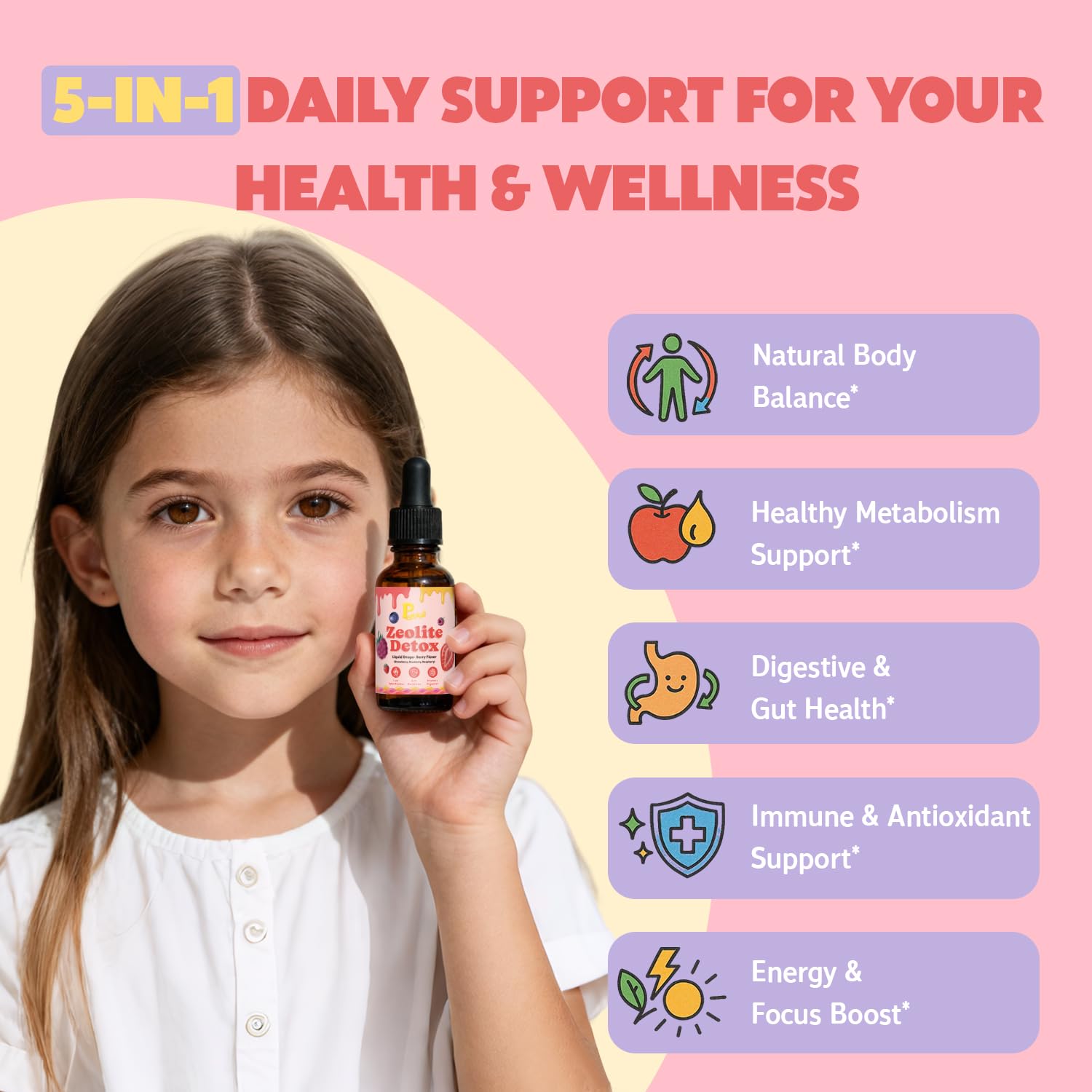 Zeolite Detox Drops for Kids & Kidney Cleanse Drops for Adults - Liquid Supplement Duo with Vitamins C B12 D3, Cranberry, Chanca Piedra, Milk Thistle & Herbal Blend - Mixed Berry & Cranberry Flavor, 6 Pavintrix buy supplements Au
