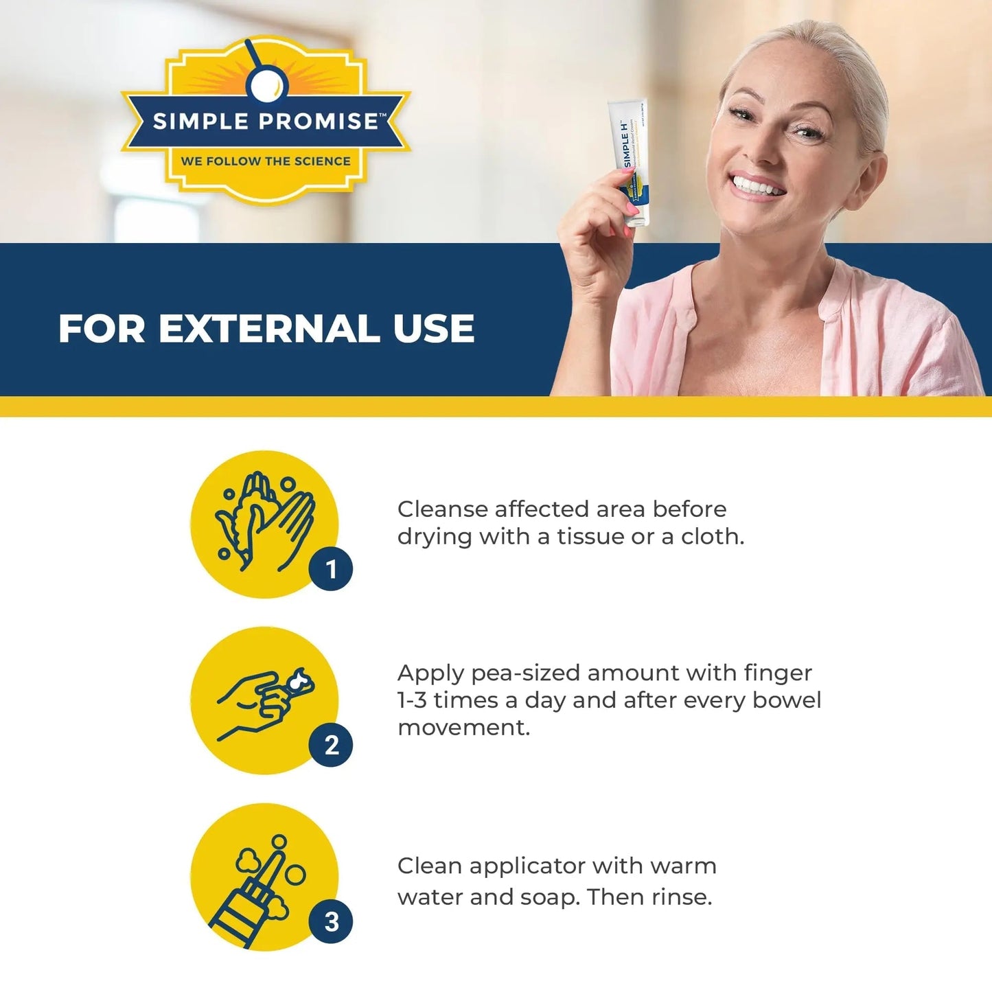Simple Promise – Simple H Hemorrhoid Cream – Gentle Fast-Absorbing Formula with 28 Potent Ingredients & Enhanced Delivery System – Paraben-Free, Promotes Comfort & Relief, 2 oz Simple PromiseBuy Supplements Australia