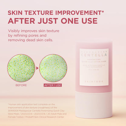 SKIN1004 Poremizing Quick Clay Stick Mask, Face Mask Skincare for Pore Minimizing, Facial Clay Mask with Centella, Pore Minimizer for Sebum Control