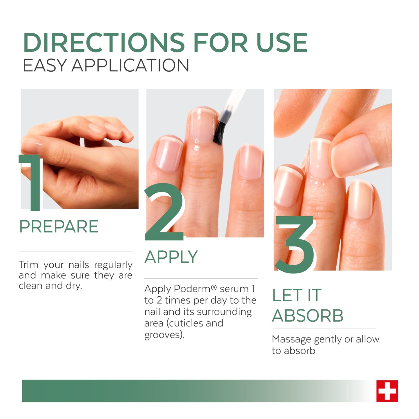 PODERM – 100% Natural Nail Repair - Revitalizes Damaged and Split Nails with Hydrating & Exfoliating Formula – Effective Nail care : Also Acts as a Nail Strengthener