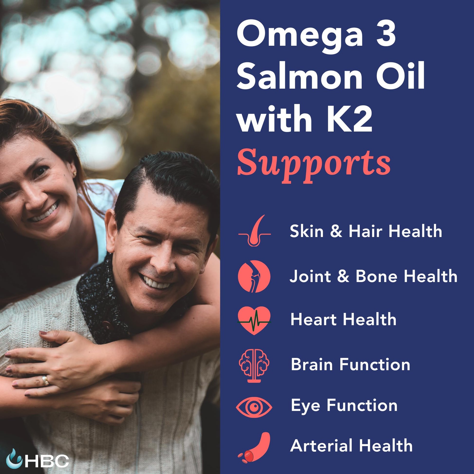 Cardio Omega 3 Fish Oil & Vitamin K2-1000mg, Norwegian Salmon Oil with EPA, DHA, DPA & Astaxanthin, No Fishy Aftertaste, Fatty Acids Supplement - 90 Capsules Hofseth BioCare buy supplements Au