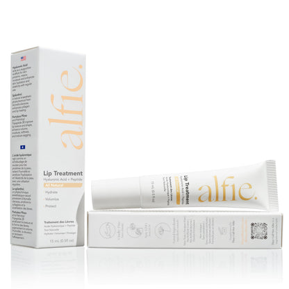 Alfie Hyaluronic Acid Lip Booster -Natural Flavor -15ml/0.5 Fl. Oz -Peptide Lip Treatment