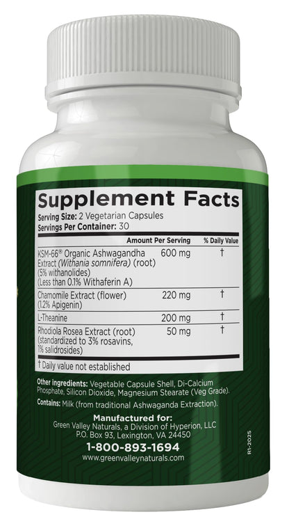 GREEN VALLEY NATURALS My Sleep Miracle Vegan Sleep Support Supplement | Melatonin-Free Formula | Ashwagandha, Chamomile & L-Theanine | Promotes Calm, Relaxation & Restful Sleep | 60 Capsules GREEN VALLEY NATURALS buy supplements Au
