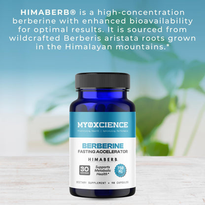 MYOXCIENCE Berberine Fasting Accelerator | Himaberb Berberine HCL with ALA (Alpha Lipoic Acid) and Biotin (90 Capsules) MYOXCIENCE buy supplements Au