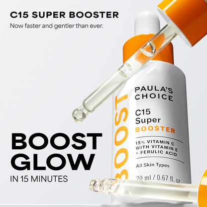 Paula's Choice BOOST C15 Super Booster, 15% Vitamin C Serum for Face, Face Serum with Vitamin E & Ferulic Acid