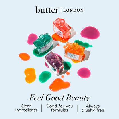 butter LONDON Nail Strengthener for Damaged Nails, Jelly Preserve (Victoria Plum) - Purple Translucent Finish Nail Polish Strengthens, Nourishes