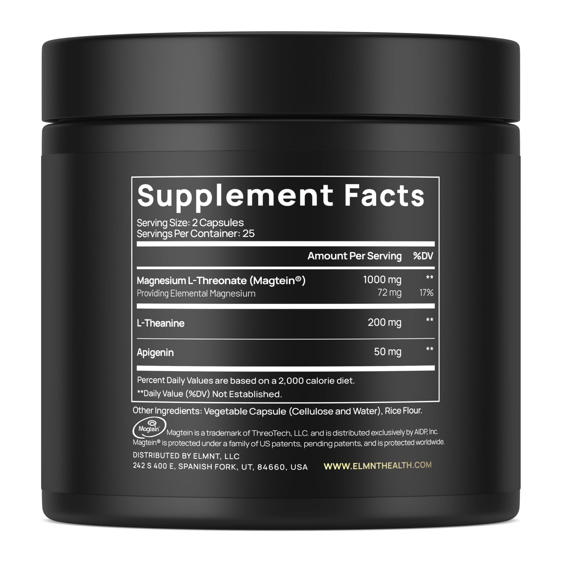 Triple Sleep Magnesium L-Threonate w. Apigenin, Theanine & Magtein Magnesium L Threonate - High Absorption Magnesium Supplement Capsules for Men and Women Magnesium Powder Pills TERRA ELMNTBuy Supplements Australia
