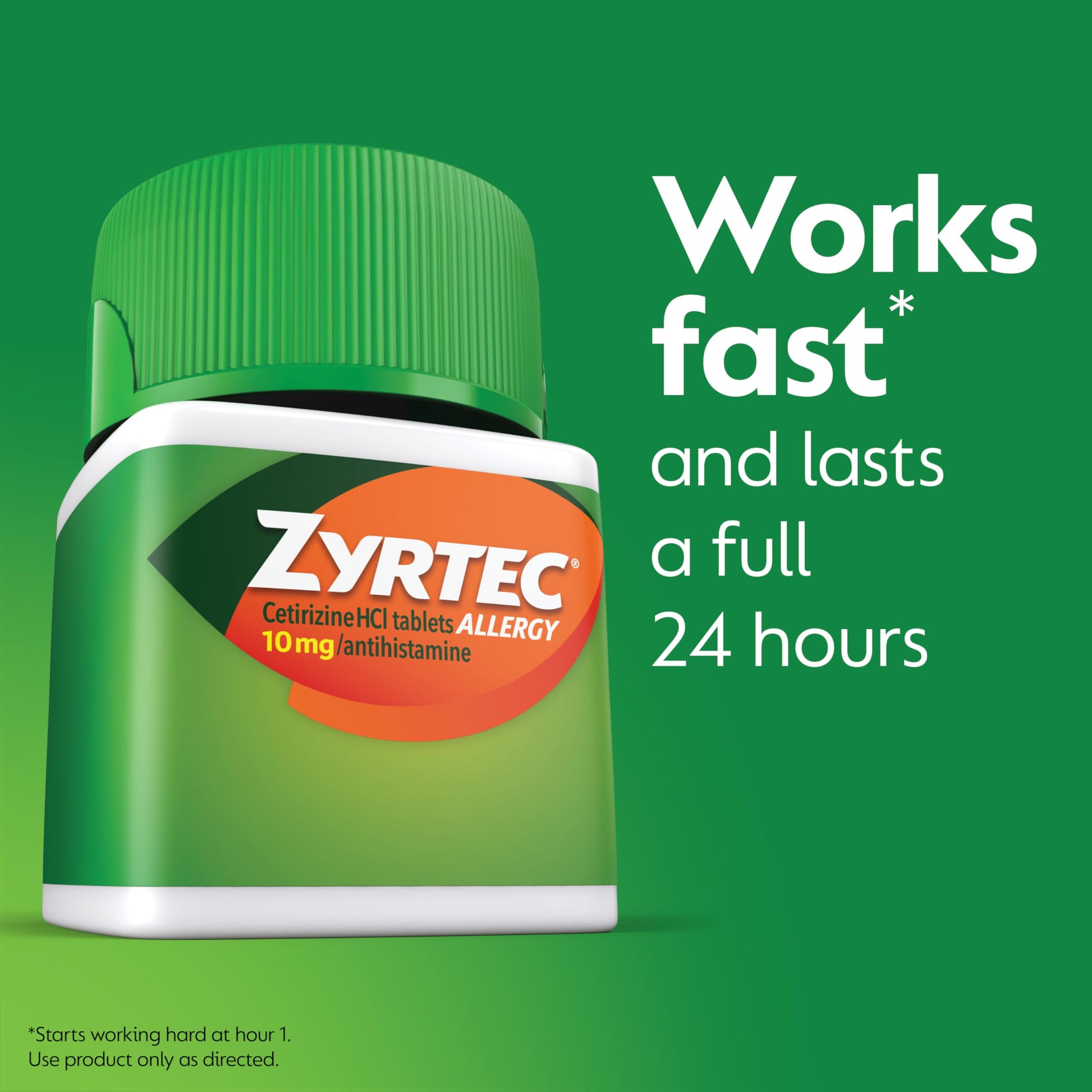 Zyrtec 24 Hour Allergy Medicine Tablets, Indoor & Outdoor Allergy Pills, Non Drowsy Antihistamine, 10 mg Cetirizine HCI, Relief from Runny Nose, Sneezing, Itchy & Watery Eyes, 75 ct Zyrtec buy supplements Au