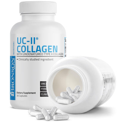 Bronson UC-II Type II Collagen with Undenatured Type II Collagen, 30 Capsules
