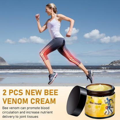 2 Pcs Bee Venom Cream, Professional Bee Venom Cream, Natural Joint Gel, for Neck,Waist,Back Hand Feet and Leg LinTsingBuy Supplements Australia
