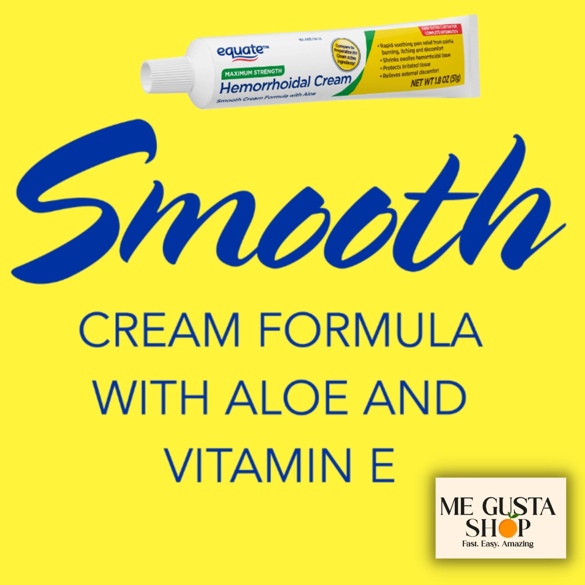 Equate Hemorrhoidal Cream,1.8 Oz (Pack of 02) Total 2 + me Gusta Sticker ME GUSTA SHOPBuy Supplements Australia