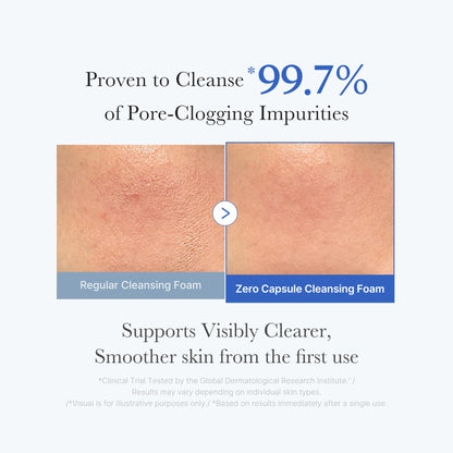 medicube Facial Cleanser Zero Pore Capsule Cleansing Foam | Daily Gentle Cleanser for Skin Texture, Blackhead & Pore Care