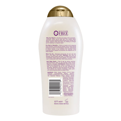 OGX Extra Creamy + Coconut Miracle Oil Ultra Moisture Body Wash, Rich Shower Gel for Dry Skin Infused with Coconut Oil