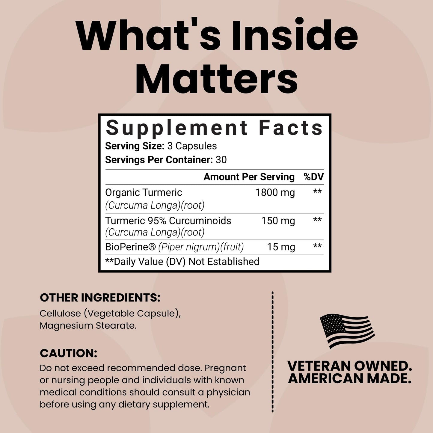Luma Nutrition Turmeric Curcumin with Black Pepper - 95% Curcuminoids - 1950mg Per Serving - Premium Turmeric Supplement