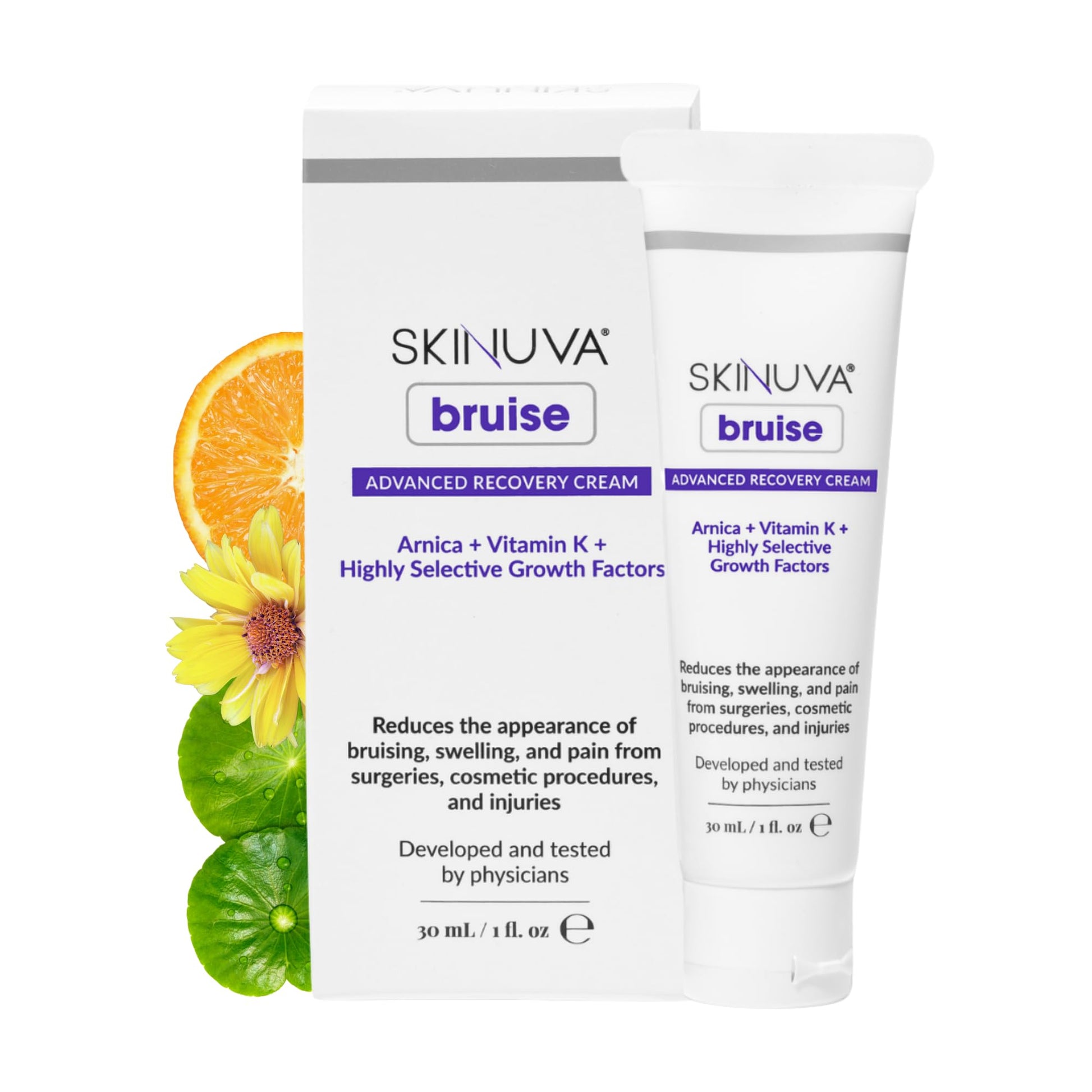 Skinuva® Bruise Advanced Recovery Cream - Topical Bruise Cream Formulated with Growth Factors, Arnica & Vitamin K (1 oz) SkinuvaBuy Supplements Australia