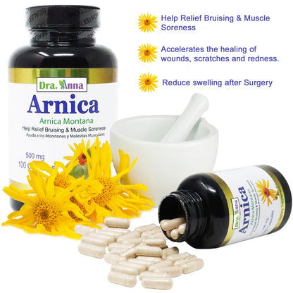 Arnica Montana Capsules 500mg 100 Capsules DRA. ANNABuy Supplements Australia