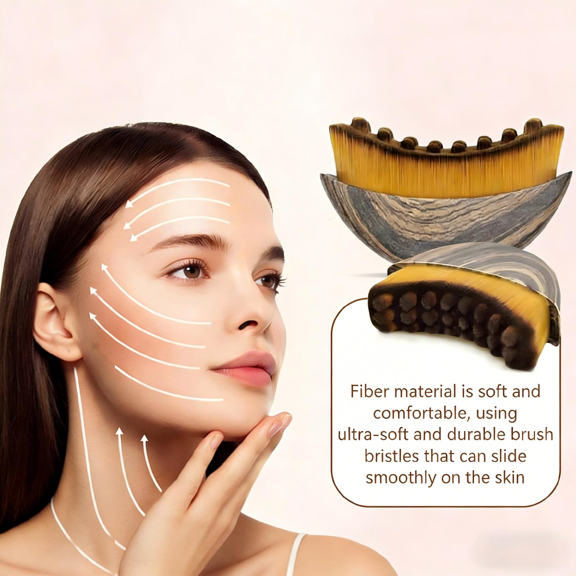 2 PCS New Lymphatic Contour Face Brush for Sculpting – Face Brush for Lymphatic Drainage, Anti-Puffiness, Detox & Lift, Improves Skin Glow & Absorption, Travel-Friendly Portable Design zjywhxdlyf buy supplements Au