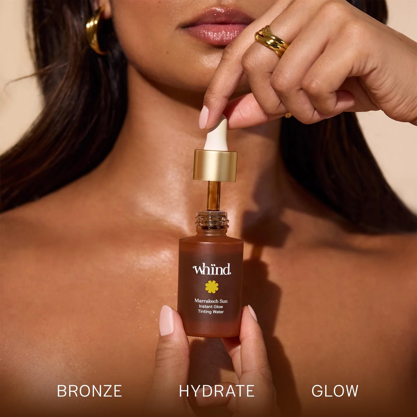 WHIND Marrakech Sun Tinting Water – Lightweight Self-Tanning Drops with Hyaluronic Acid & Glycerin for a Buildable Natural Glow – 30ml WHINDBuy Supplements Australia