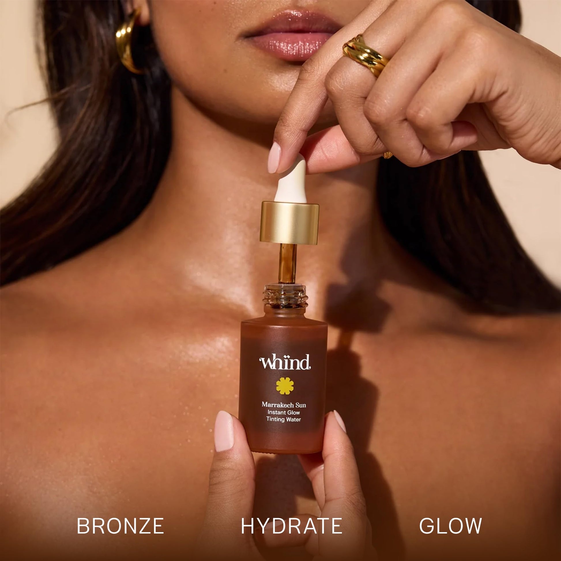 WHIND Marrakech Sun Tinting Water – Lightweight Self-Tanning Drops with Hyaluronic Acid & Glycerin for a Buildable Natural Glow – 30ml WHINDBuy Supplements Australia