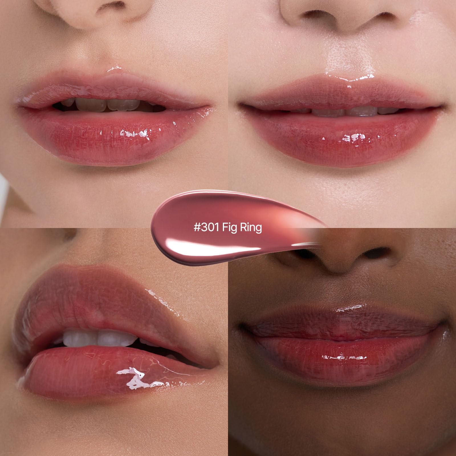 Laka Jelling Nude Gloss, Sheer Hydrating Lip Oil with No Stain, Non-Sticky, Nourishing Gloss for a Glowy Look, K-Beauty (#301 Figring, 1.9g/0.07oz) LakaBuy Supplements Australia