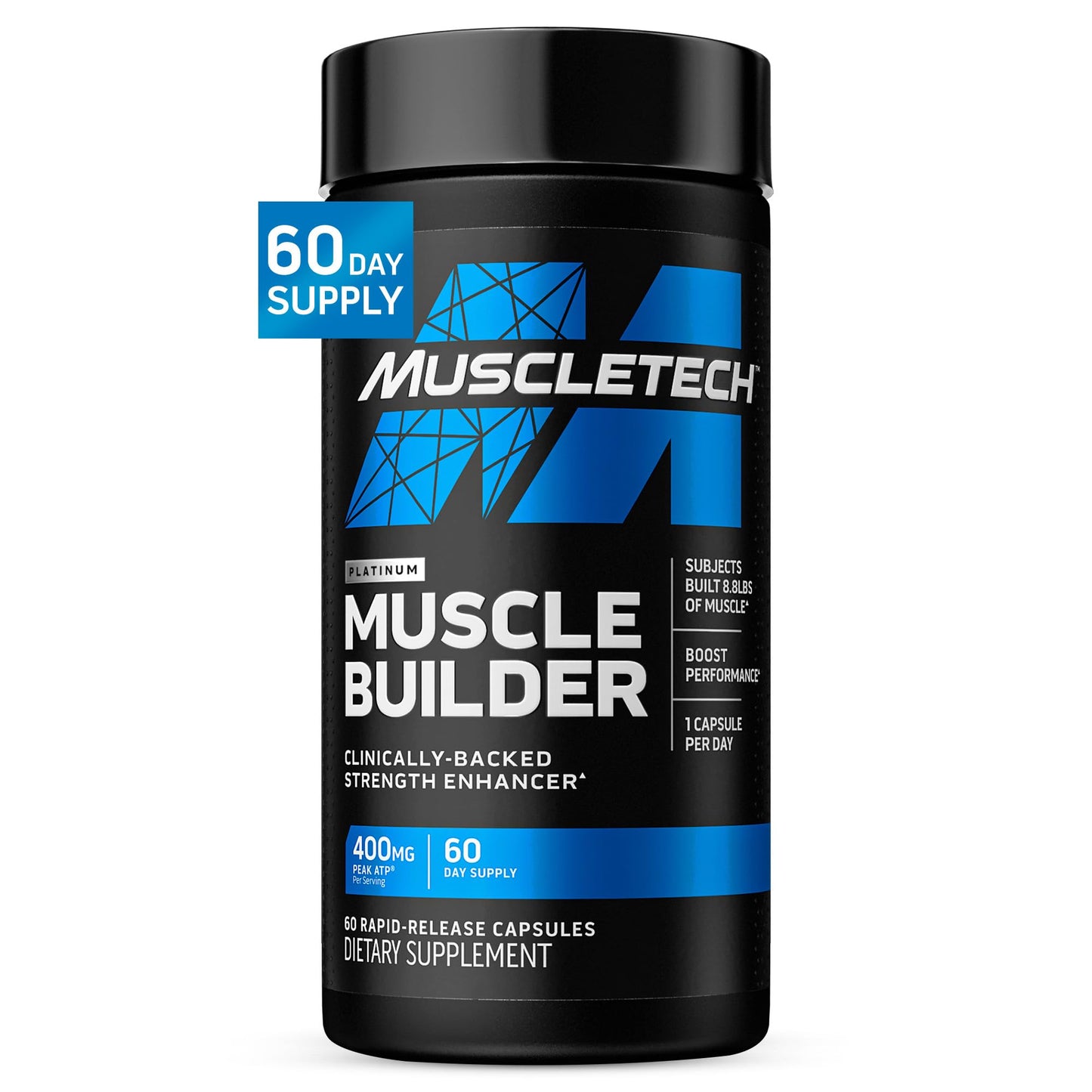 Muscletech Nitric Oxide Supplements for Men & Women, Muscle Builder (60 Capsules) - Nitric Oxide Booster Supplement Supports Muscle Gain & Performance - 400mg Peak ATP for Enhanced Strength MuscleTechBuy Supplements Australia