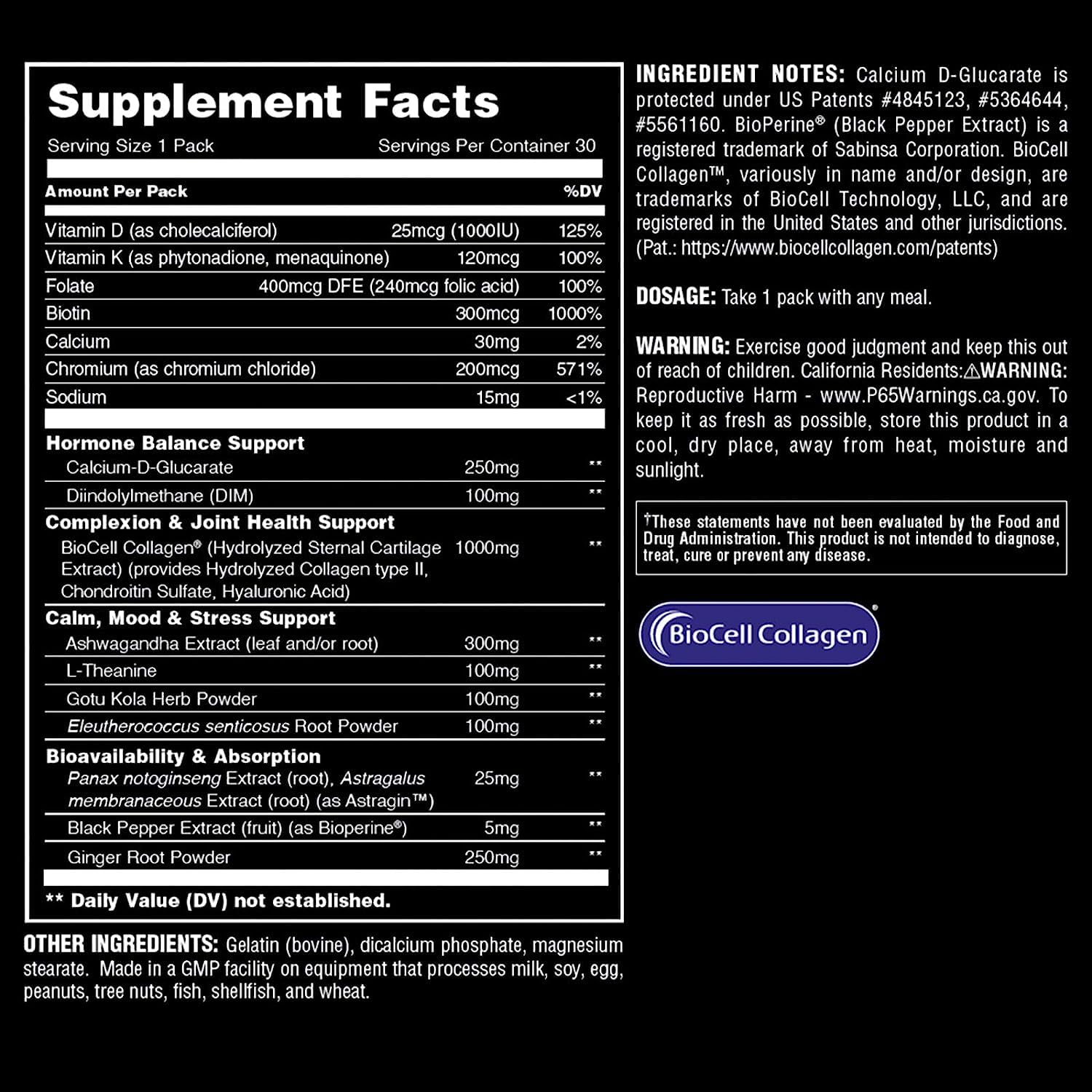 Animal Power Balance – Women's Alpha F Comprehensive Formula – Supports Hormonal Balance, Complexion, Hair, Nails, Mood and Stress, Intestinal Health, & Bone and Joint Health – 30 Packs Animal buy supplements Au