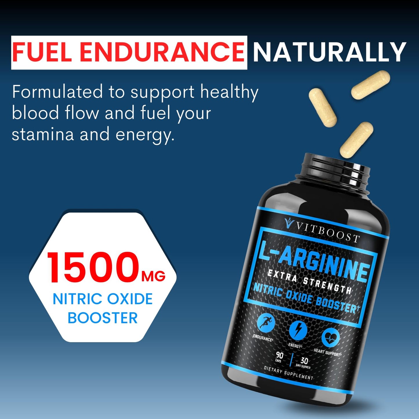 L Arginine Capsules with L-Citrulline 1500mg - Nitric Oxide Booster for Stamina, Muscle, Energy & Vascularity - L-Arginine and Essential Amino Supplement for Extra Strength