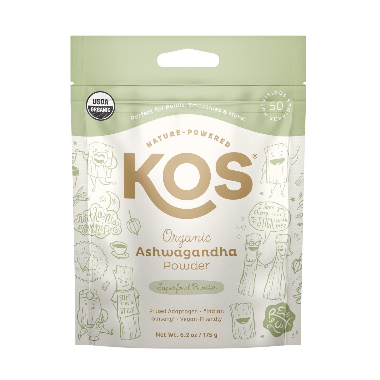 KOS Organic Ashwagandha Powder KOS buy supplements Au