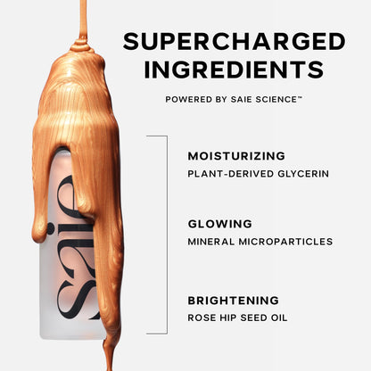 Saie Dewy Glow Duo - Dew Liquid Blush Lady (.40 oz), Mini Glowy Super Gel Warmglow (.5 oz) - Radiant Cheek Tint & Illuminating Primer for a Natural, Lit-From-Within Finish SaieBuy Supplements Australia