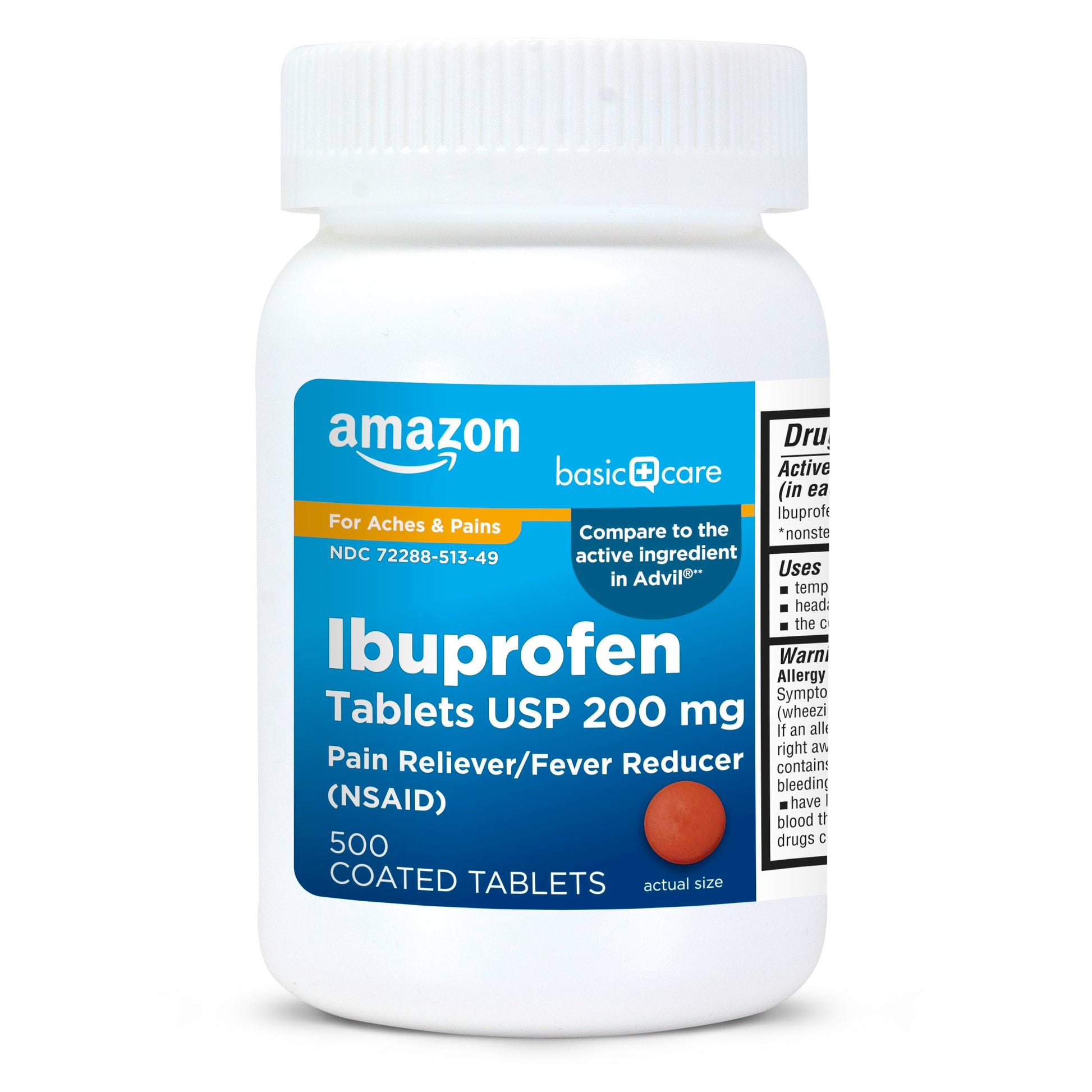 Basic Care Ibuprofen Tablets, 500 Count Amazon Basic Care buy supplements Au