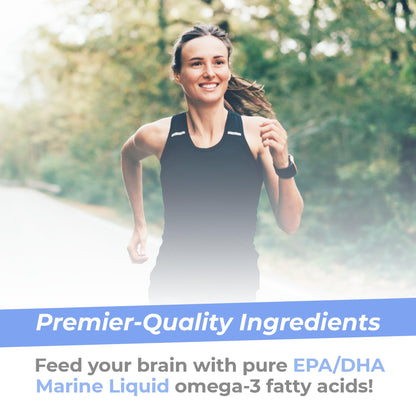 Premier Research Labs EPA/DHA Marine Liquid - Omega 3 Fish Oil Liquid, Omega 3 Liquid Fish Oil Supplement for Adults, Joint, Heart, & Brain Health Support - 8 Fl Oz Bottle Premier Research LabsBuy Supplements Australia